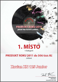 XAVIAN XN 125 Junior - Hi-Fi Voice (Czech) Product of the Year 2011